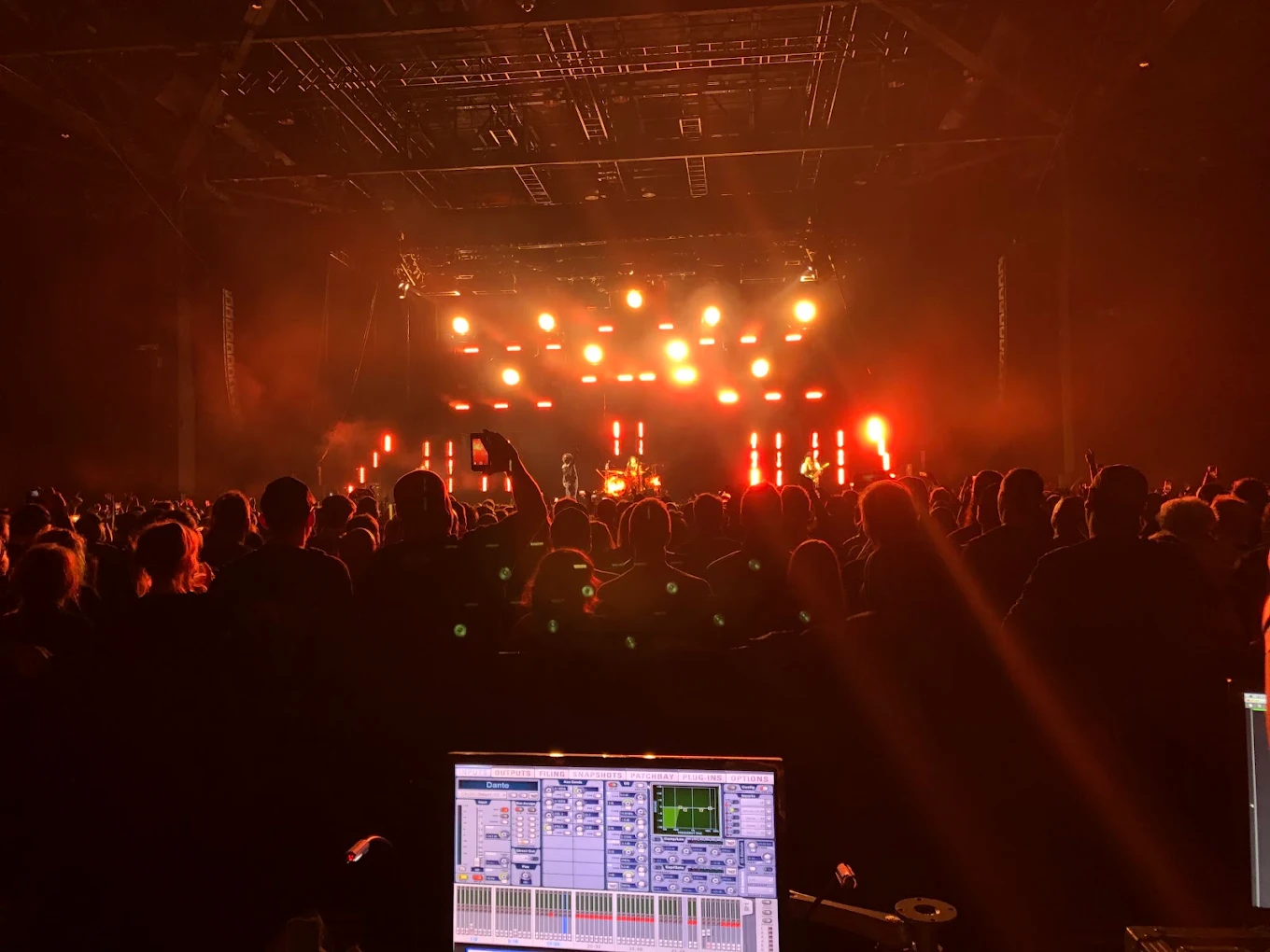 Front of house during a show