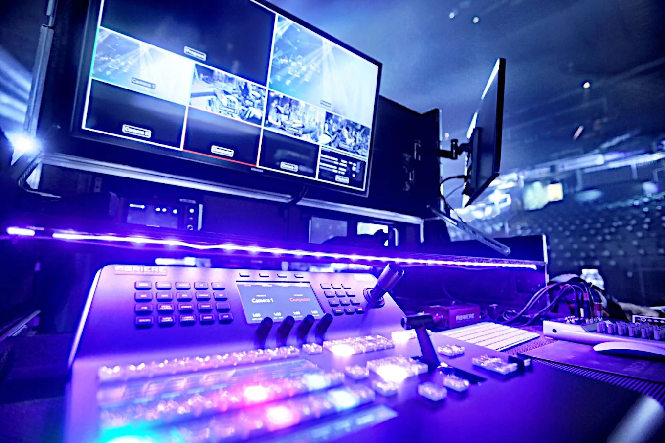 Touring video control rack